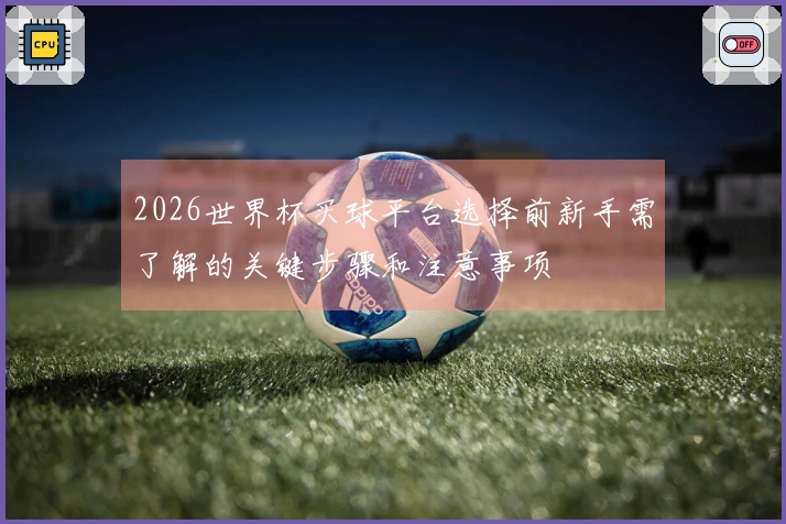 2026世界杯买球平台选择前新手需了解的关键步骤和注意事项
