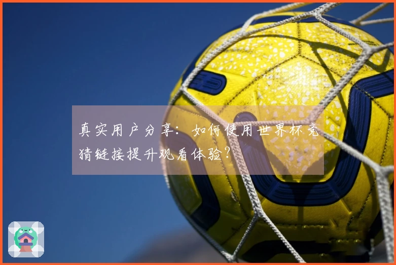 真实用户分享：如何使用世界杯竞猜链接提升观看体验？
